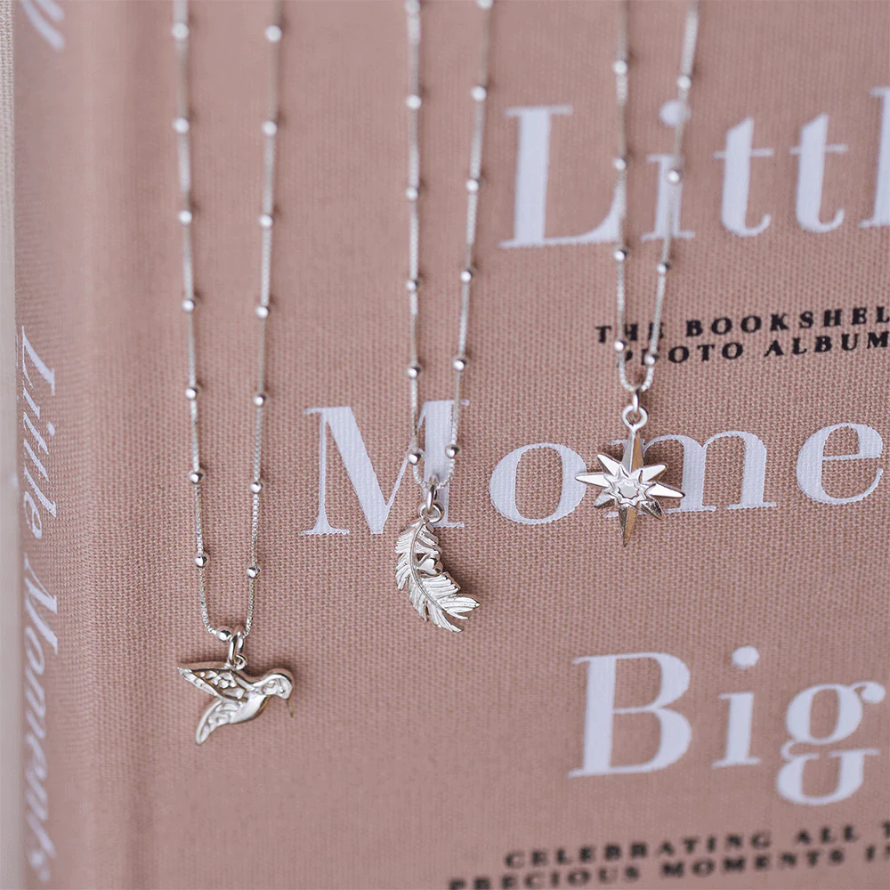 Bobble Chain Hummingbird Necklace - Image 5