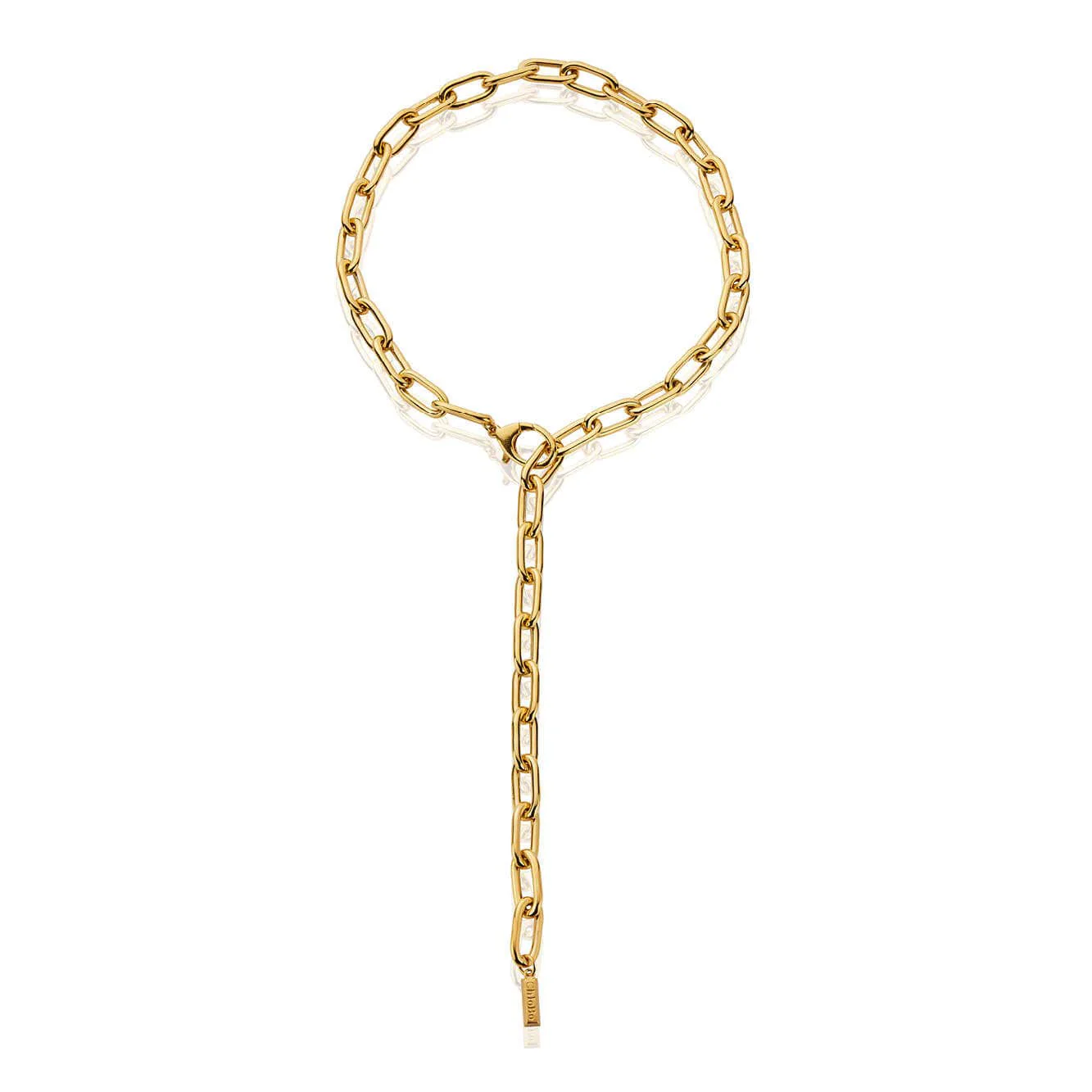Chunky Link Lariat Necklace - Image 3