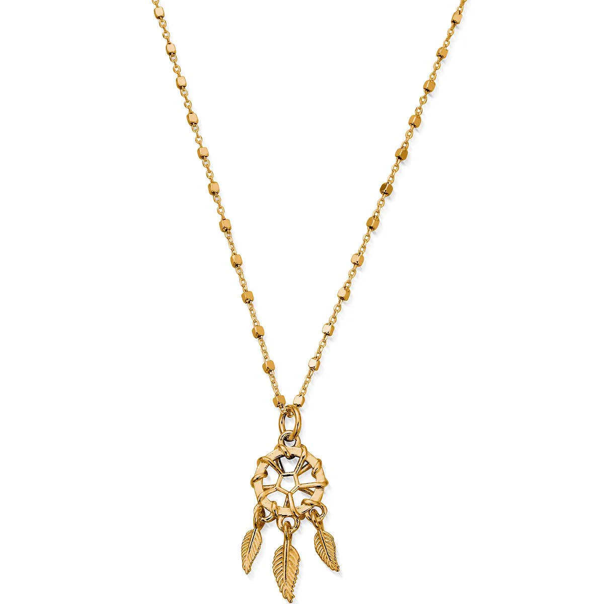 Delicate Cube Chain Dream Catcher Necklace - Image 8