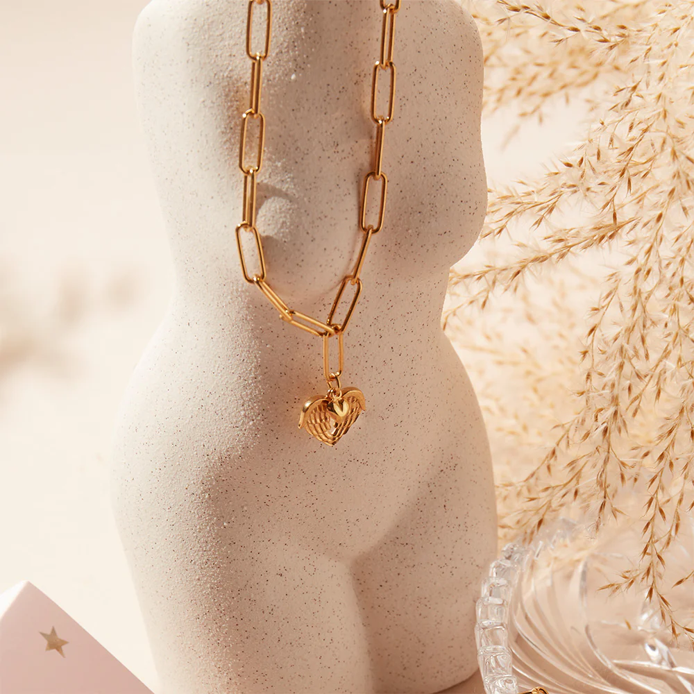 Link Chain Faith & Love Necklace - Image 6
